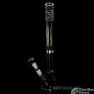 long clear glass water smoking pipe